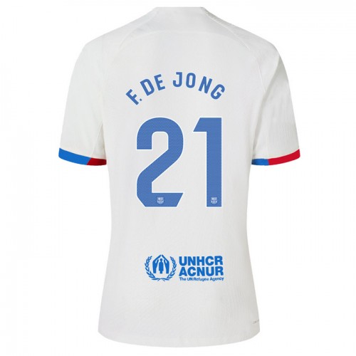 Fotbalový Dres FC Barcelona F. DE Jong 21 Venkovní Dresy 2023-24 Fotbalový Dres FC Barcelona F. DE Jong 21 Venkovní Dresy 2023-24